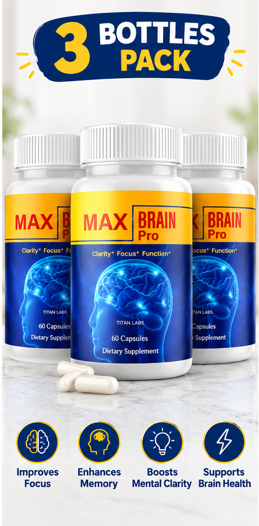 MaxBrain Pro™ advanced nootropic — 3 bottles, free shipping